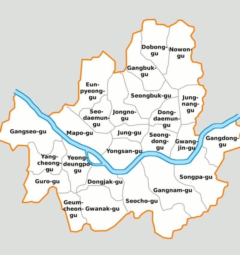 bản đồ seul