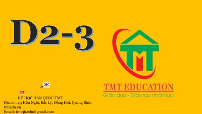 Tuyển sinh hệ D2-3
